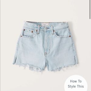 Abercrombie Curve Love High Rise Mom Shorts